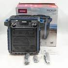 Ion Pickup 100W Bluetooth Water-resistant Outdoor Speaker (IPA92A) Black/blue Open. Price: $118.98.