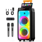 Jyx Karaoke Machine Bluetooth Speaker 2MIROPHONE Rgb Light 8-10H Playtime Tws New. Price: $199.99.