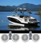 2) Rockville DWB80W Dual 8" White 1600W Marine Wakeboard Tower Speaker Systems. Price: $254.90.