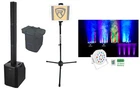 Rockville Titan Array V2 Karaoke Machine System+subs+wireless Mics+tablet Stand New. Price: $771.90.