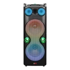 Qfx PBX-1260 Dual 12" Party Speaker With Rechargeable Battery And Led Lights Good. Price: $148.99.