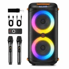 Fanfun Portable Karaoke Machine Bluetooth 5.3 Speaker W/ Dual Mic Remote Party New. Price: $99.99.