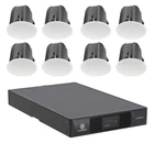 (8) Jbl Control 418C/T 8" Commercial 70V Ceiling SPEAKERS+4-CH. Crown Amplifier New. Price: $3882.95.