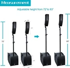 Proreck Club 3200 Line Array Pa System 12" Dj Subwoofer Speakers Combo 3000W New. Price: $609.99.