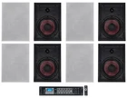 (8) Rockville WA870 8" 70V Commercial/restaurant In-wall Speakers+receiver Amp New. Price: $874.75.