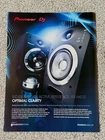 Rare 2011 Magazine Advert Art Picture Pioneer Speakers S-DJ05 S-DJ08 Used. Price: $19.77.