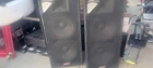 Harbinger HX152 Tower Speakers Rolling Wheels Used. Price: $299.00.