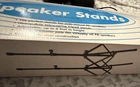 Samson LS2 Speaker Pair, Adjustable Height Stand, Black Color Open. Price: $130.00.