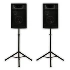 Acoustic Audio PA-365X Passive 6.5" Dj Speakers & Stands Karaoke 3-WAY Studio New. Price: $157.88.
