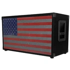 2X12 Guitar Speaker Cabinet - 8 Ohms With Interchangeable Usa Flag Grille New. Price: $344.99.