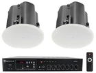 (2) Jbl Control 416C/T 6.5" Commercial 70V Ceiling Speakers+amp Restaurant/bar New. Price: $533.94.