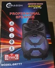 Dragon DR777 Professional Speaker 5000W Bluetooth Remote Fm 8-INCH Black New. Price: $120.00.