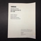 Vintage Yamaha SV10/SV12/SV15/SV12M Speaker Systems Owner's Manual Unspecified. Price: $15.00.