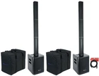 (2) Rockville Titan Portable Array Rechargeable Pa Dj Speakers W/8" Subwoofers New. Price: $684.85.