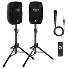 Proreck IMPACT8 System 600W Bluetooth Dj Party W/ Stands Mic New. Price: $198.99.