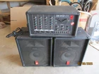 Fender Sunn SR4150P Powered Mixer & Pair Of 1110A 16 Ohm 100W Speakers Used. Price: $329.00.