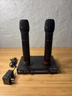 Vocopro VHF-3300 Wireless Dual Channel Microphone System 6.35MM Black Used. Price: $60.00.