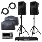 Electro-voice Eviva 12P 12" 2-WAY Powered Portable Active Speakers Pair Bags New. Price: $838.40.