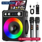 Vosoco Karaoke Machine With 2 Wireless Microphones, Portable Bluetooth Speaker F. Price: $121.86.